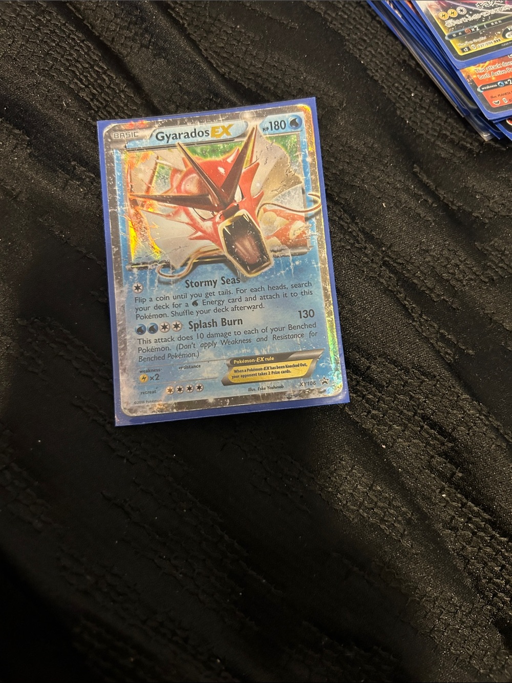 Pokemon Gyarados EX Holo - Blue and Red Artwork